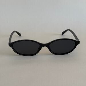 Y2K Black Cat Eye Sunglasses Black Lens Unisex Retro Streetwear UVA UVB